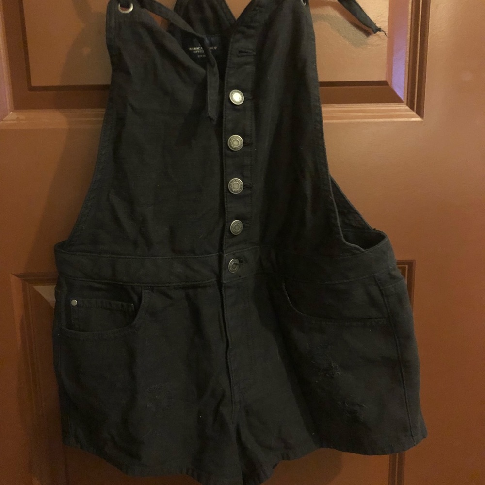 American Eagle true denim overalls